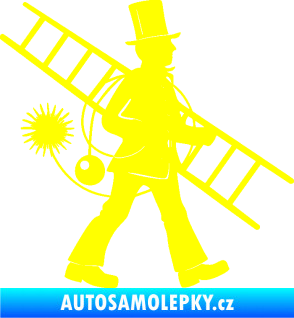 Samolepka Kominík 001 pravá žlutá citron