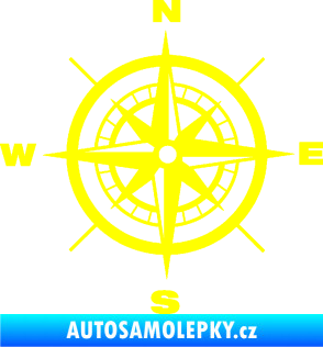 Samolepka Kompas 001 žlutá citron
