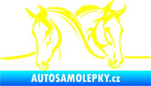 Samolepka Koníci 006 levá žlutá citron