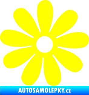 Samolepka Kopretina 001 žlutá citron