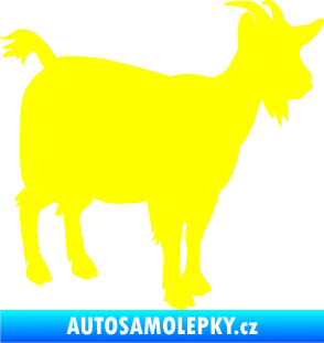 Samolepka Koza 001 pravá žlutá citron