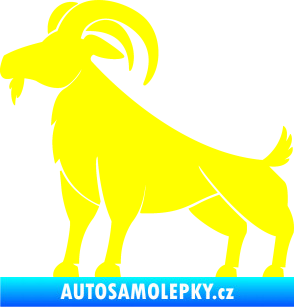 Samolepka Kozel 005 žlutá citron