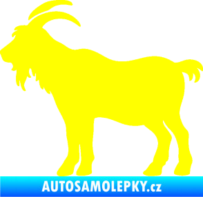Samolepka Kozel 008 levá silueta žlutá citron