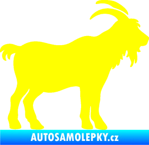 Samolepka Kozel 008 pravá silueta žlutá citron