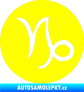 Samolepka Kozoroh 001 - horoskop žlutá citron