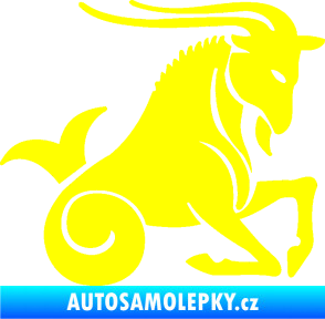 Samolepka Kozoroh 004 pravá žlutá citron