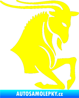 Samolepka Kozoroh 006 pravá žlutá citron