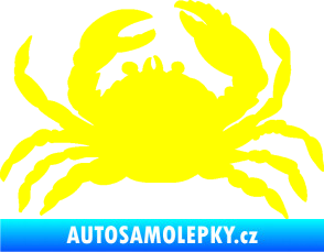 Samolepka Krab 001 pravá žlutá citron