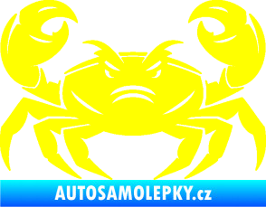 Samolepka Krab 003 žlutá citron
