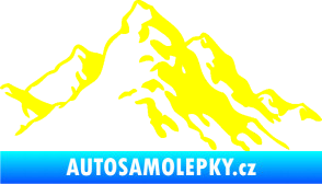 Samolepka Krajina hory 006 pravá žlutá citron