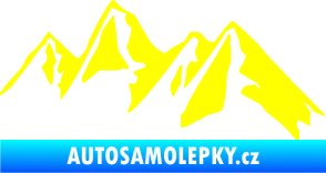 Samolepka Krajina hory 015 pravá žlutá citron