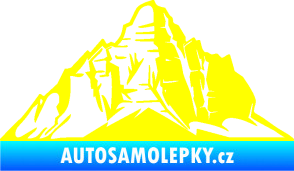 Samolepka Krajina hory 022 pravá žlutá citron