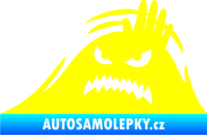 Samolepka Kuk 005 levá vzteklý šmírák žlutá citron