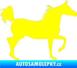 Samolepka Kůň 009 pravá žlutá citron