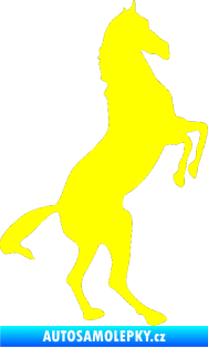 Samolepka Kůň 013 pravá na zadních žlutá citron