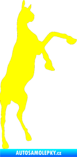 Samolepka Kůň 016 pravá žlutá citron