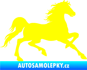 Samolepka Kůň 037 pravá žlutá citron