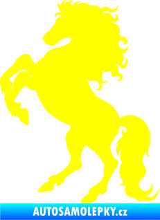 Samolepka Kůň 038 levá žlutá citron