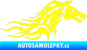 Samolepka Kůň 078 pravá žlutá citron