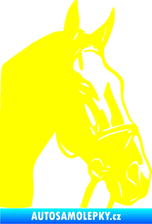 Samolepka Kůň 089 pravá žlutá citron