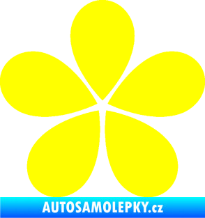 Samolepka Květina dekor 031 žlutá citron