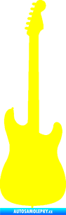 Samolepka Kytara elektrická žlutá citron