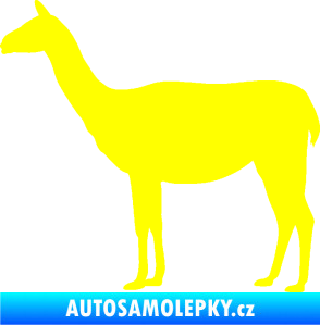 Samolepka Lama 001 levá žlutá citron