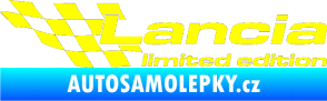 Samolepka Lancia limited edition levá žlutá citron