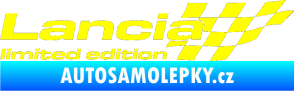 Samolepka Lancia limited edition pravá žlutá citron