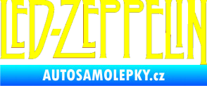 Samolepka Led Zeppelin žlutá citron