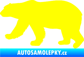 Samolepka Lední medvěd 002 levá žlutá citron