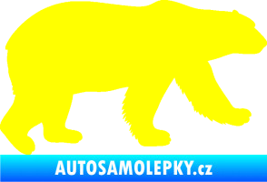 Samolepka Lední medvěd 002 pravá žlutá citron