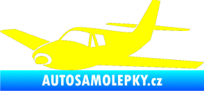 Samolepka Letadlo 001 levá žlutá citron