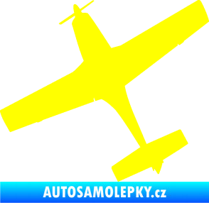 Samolepka Letadlo 003 levá žlutá citron
