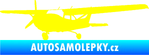 Samolepka Letadlo 014 levá žlutá citron