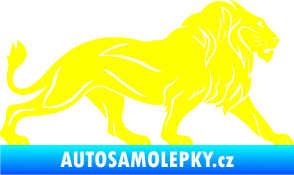 Samolepka Lev 007 pravá žlutá citron