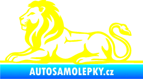 Samolepka Lev 010 levá žlutá citron