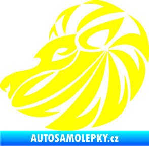 Samolepka Lev zvěrokruh 003 levá žlutá citron
