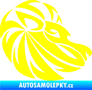 Samolepka Lev zvěrokruh 003 pravá žlutá citron