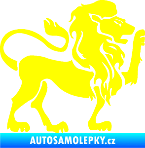 Samolepka Lev zvěrokruh 005 pravá žlutá citron