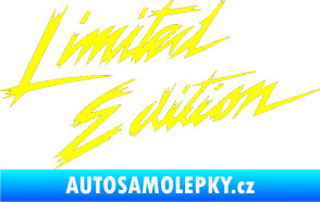 Samolepka Limited edition 001 žlutá citron
