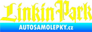 Samolepka Linkin Park 004 žlutá citron