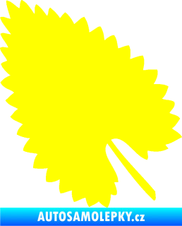 Samolepka List 001 levá žlutá citron