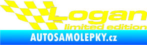 Samolepka Logan limited edition levá žlutá citron