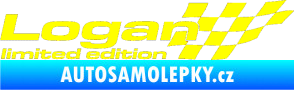 Samolepka Logan limited edition pravá žlutá citron