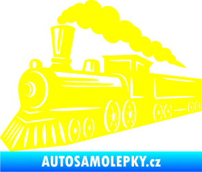 Samolepka Lokomotiva 003 levá žlutá citron