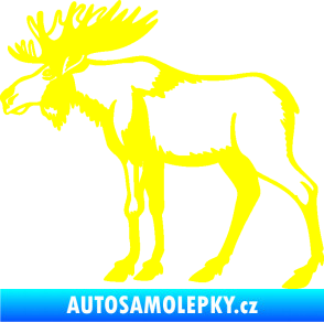 Samolepka Los 005 levá žlutá citron