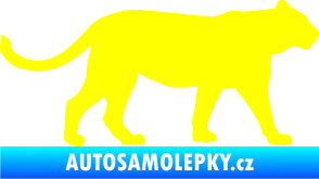 Samolepka Lvice 001 pravá žlutá citron