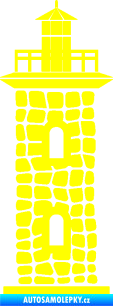 Samolepka Maják 001 žlutá citron