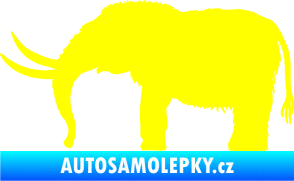 Samolepka Mamut 001 levá žlutá citron